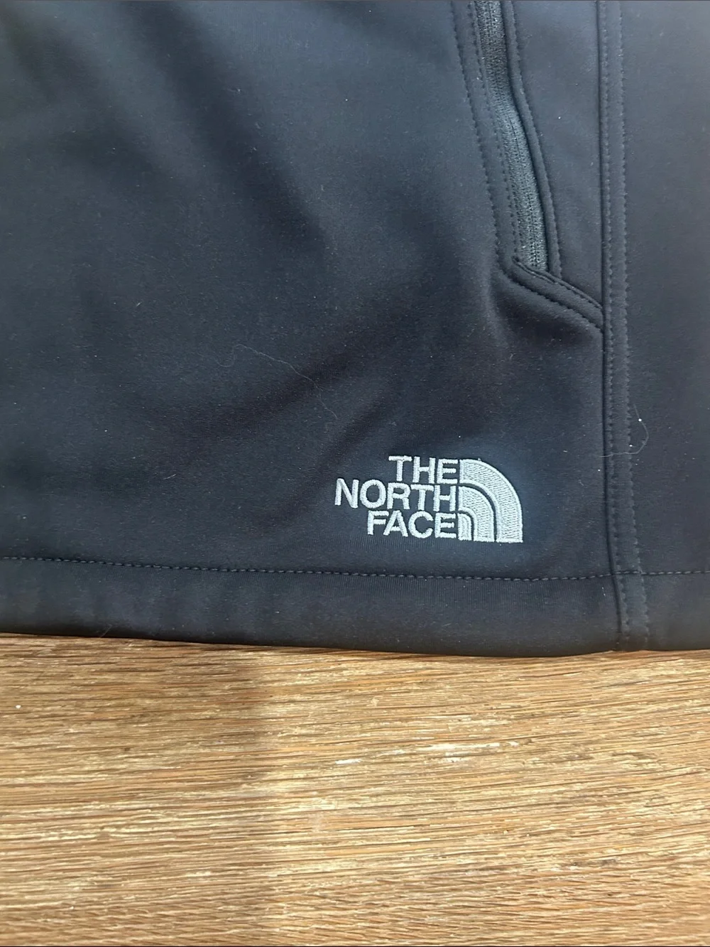 The North Face Black Men's Softshell Vest with Patch size large